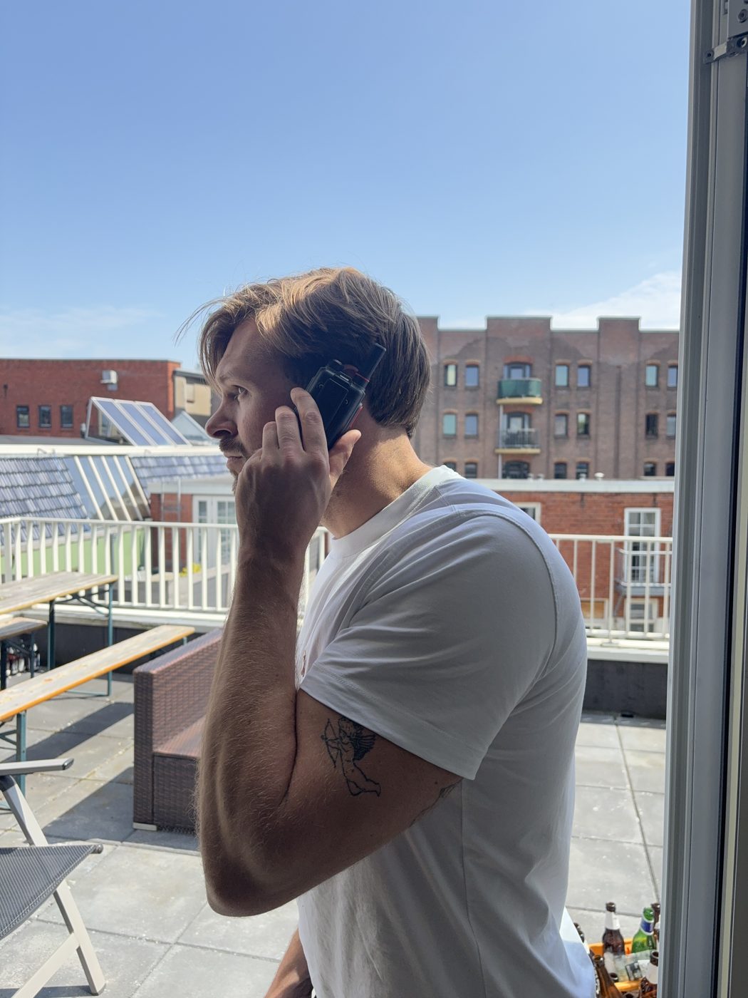 CommandX in gebruik op een balkon